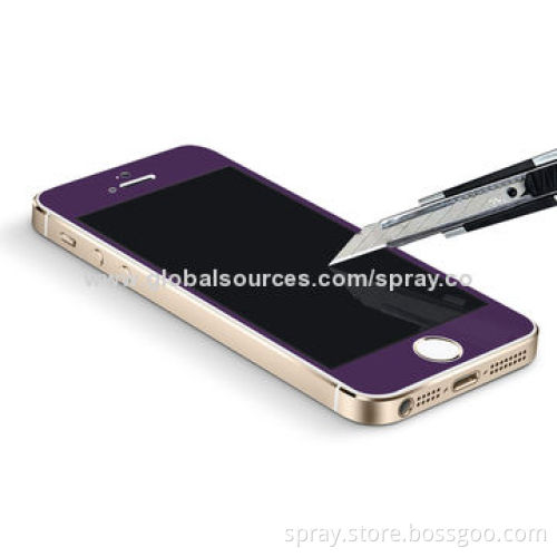 Premium Colorful Ultra-clear Tempered Screen Protectors for iPhone 5/5S/5C, Easy and Quick Install